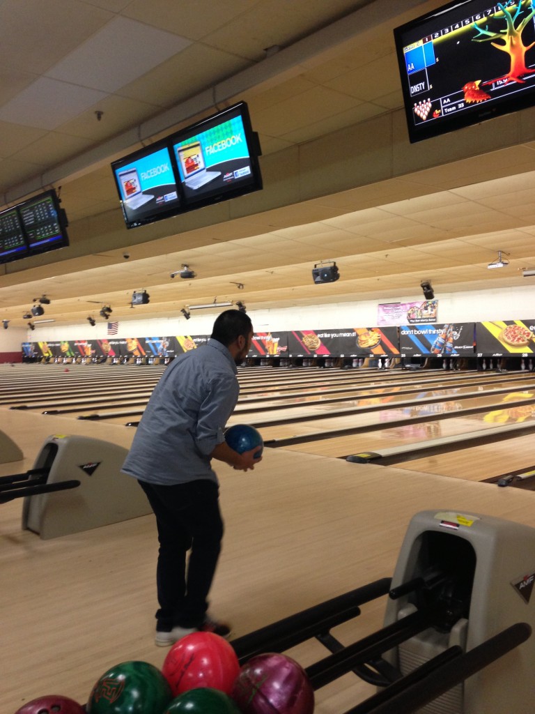 Andy showing off his skills