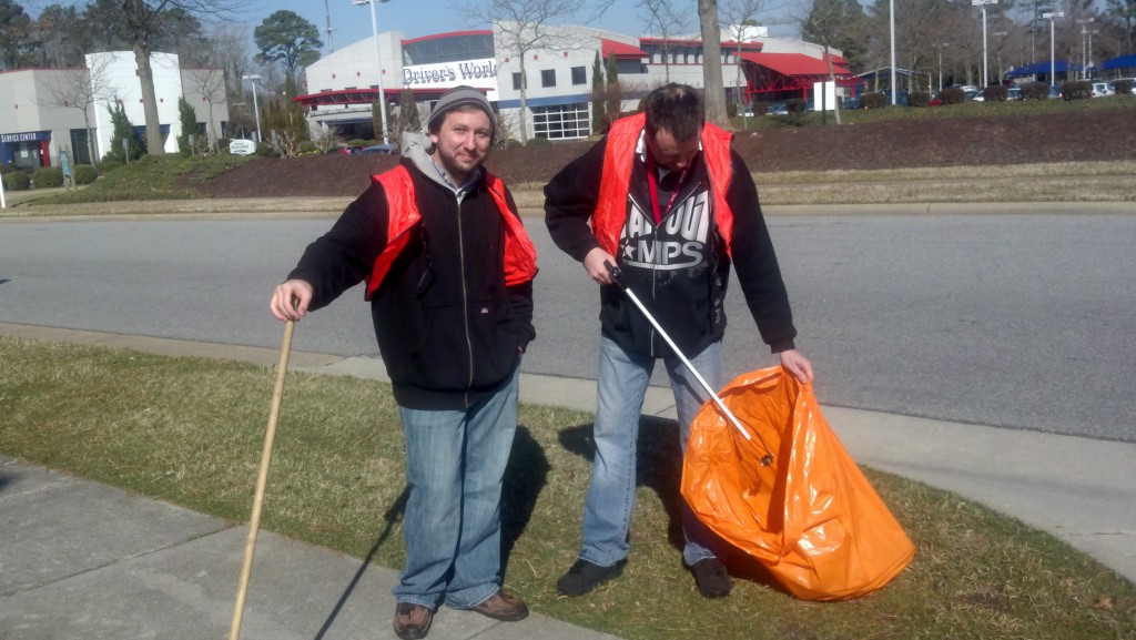 Brad and Scott hard at work.