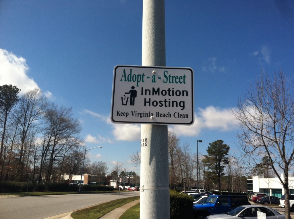 Adopt-a-Street IMH Sign