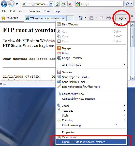 Cannot Open Ftp Site In Windows Explorer Windows 7