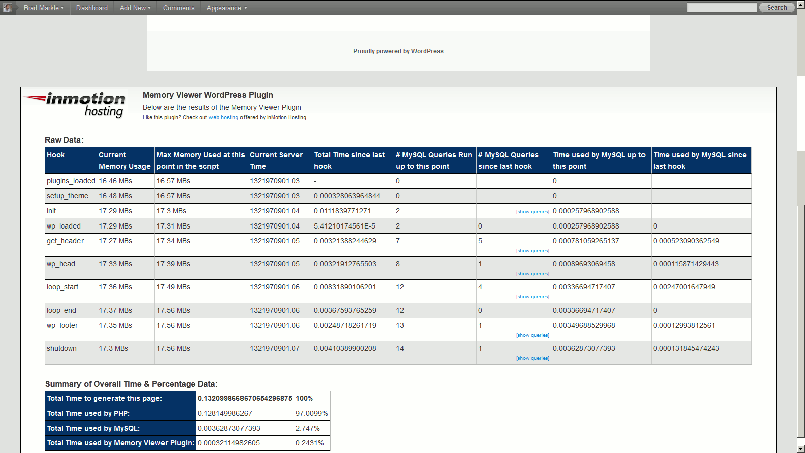 results-from-the-inmotion-hosting-memory-viewer-wordpress-plugin