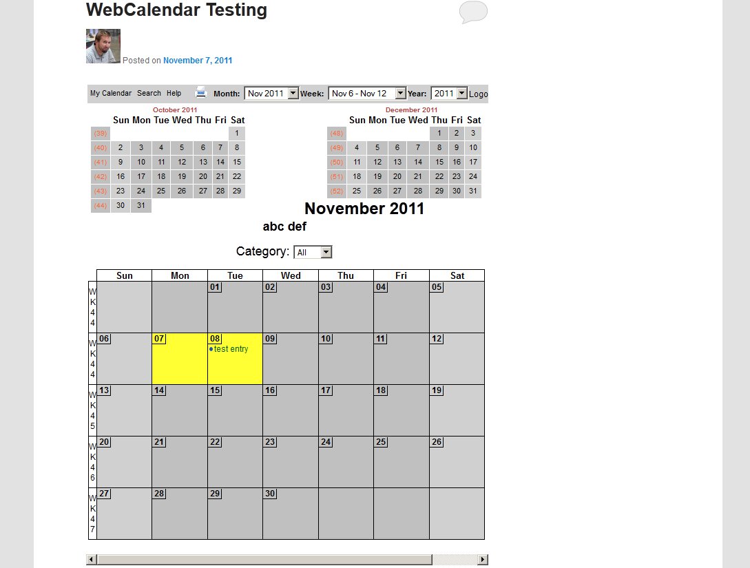 webcalendar