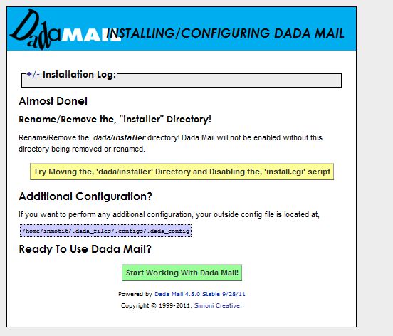 cleanup install cleanup-dada