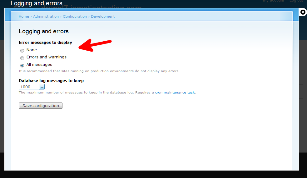 config-dev-logs-display