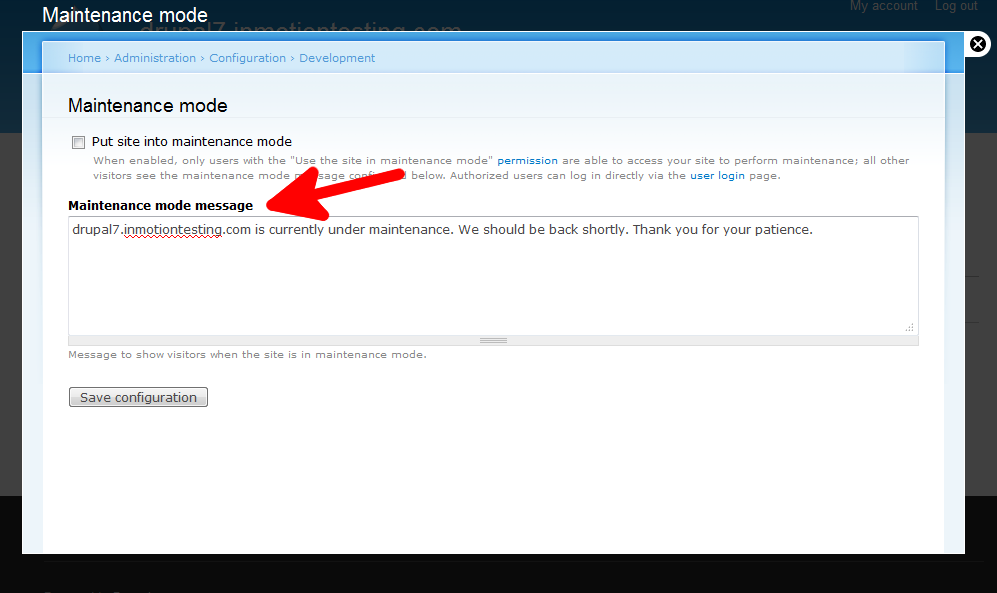config-dev-maint-message