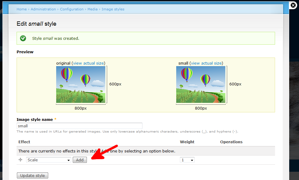 image-style-settings