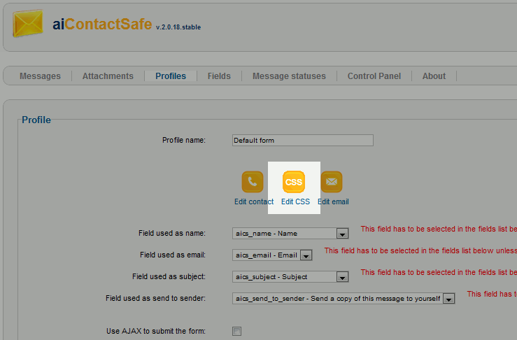 click-the-edit-css-button