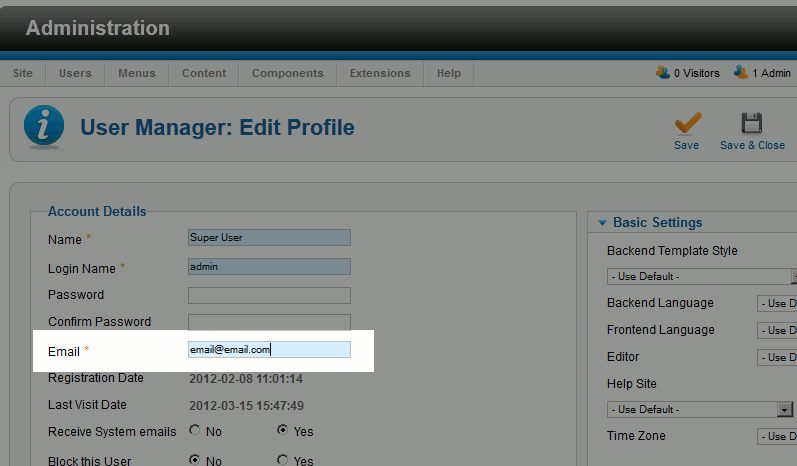 update-email-address-and-click-save