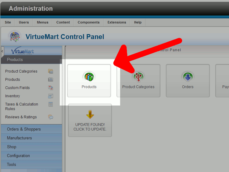 click-the-products-icon-in-virtuemart