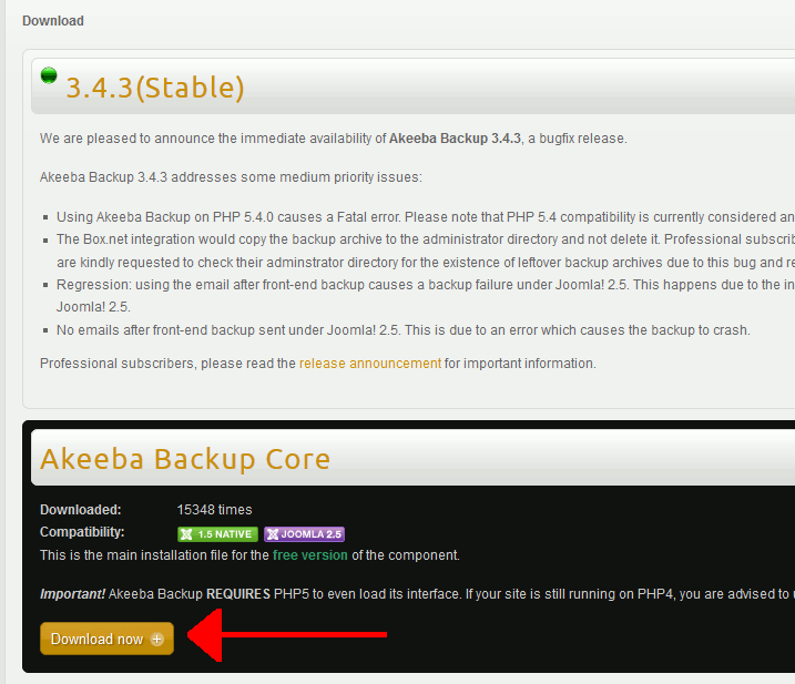 download-akeeba-backup