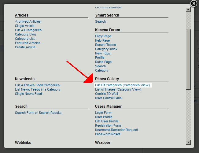 click-list-of-categories