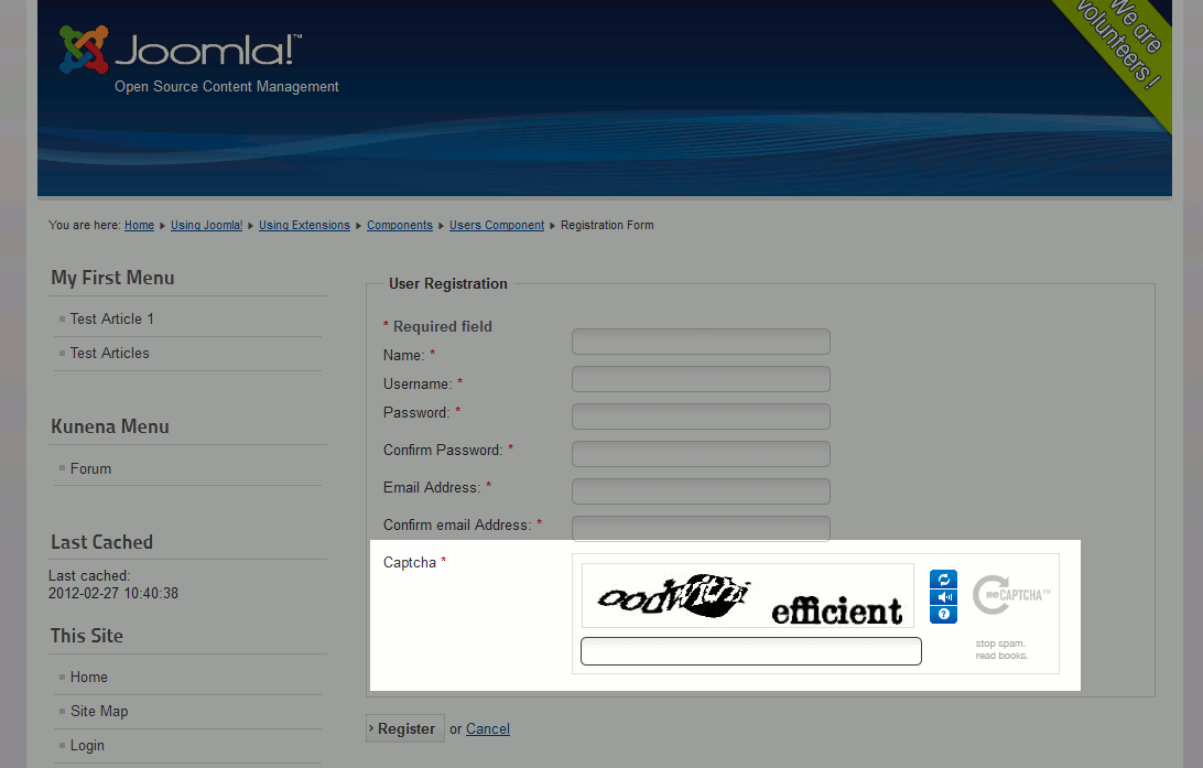 joomla2.5-captcha-is-now-enabled