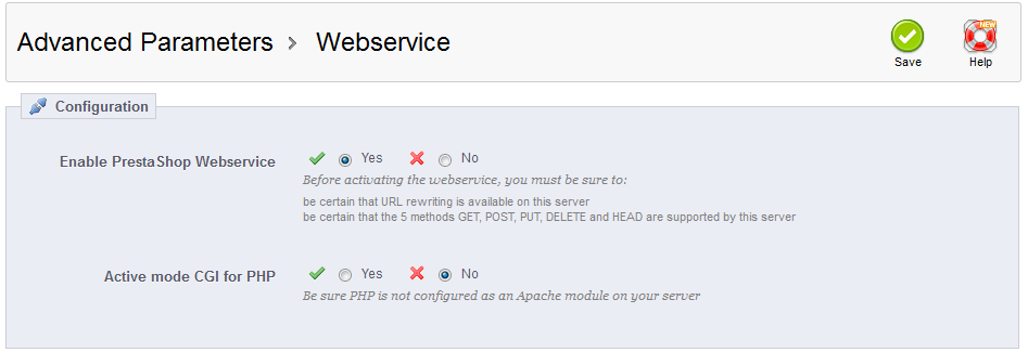 webservice-configuration