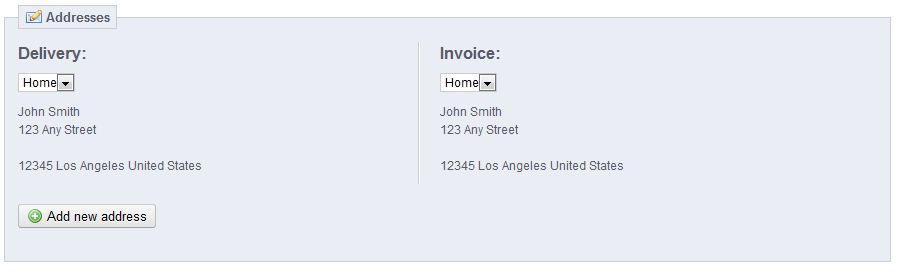 address