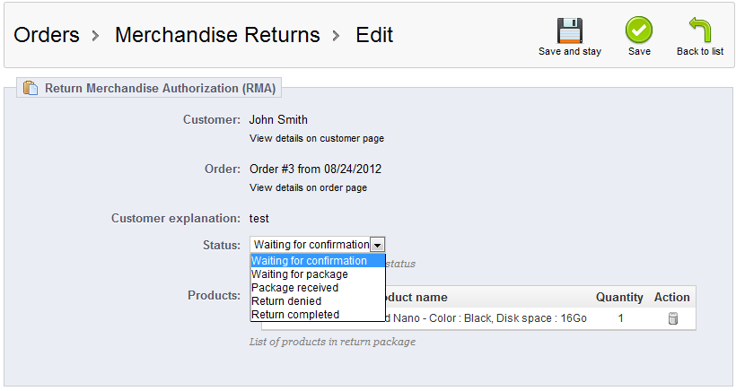 return-status
