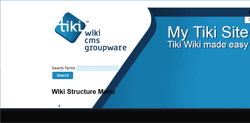 Click here to view the larger image Final shot of module TikiWiki