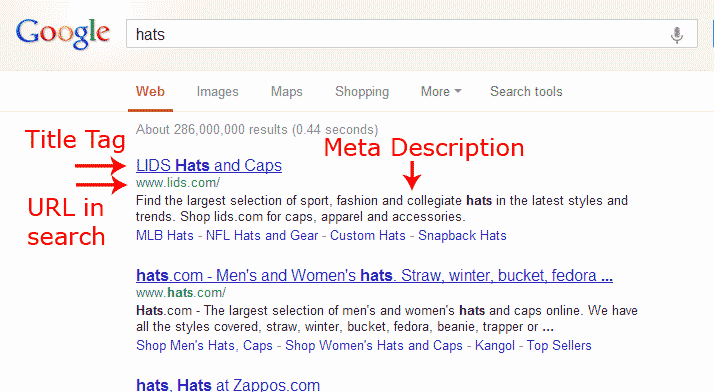 Snapshot of Google search.