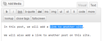 create text link