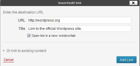 create external link