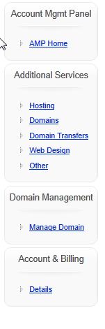 AMP Left Menu Pane bulk1
