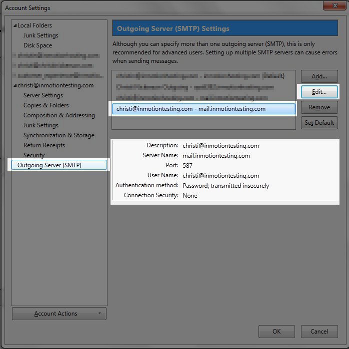 Outgoing Server Settings in Thunderbird thunderbird-outgoing-settings