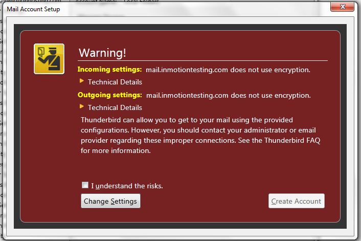 Thunderbird SSL warning thunderbird-ssl-warning