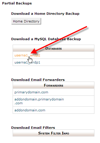cpanel-click-on-userna1-wrdp2-database