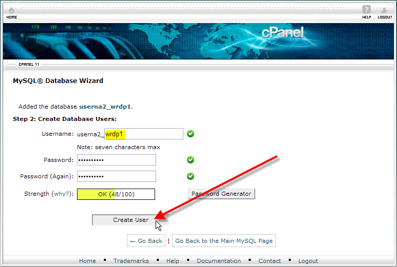 cpanel-create-a-database-user