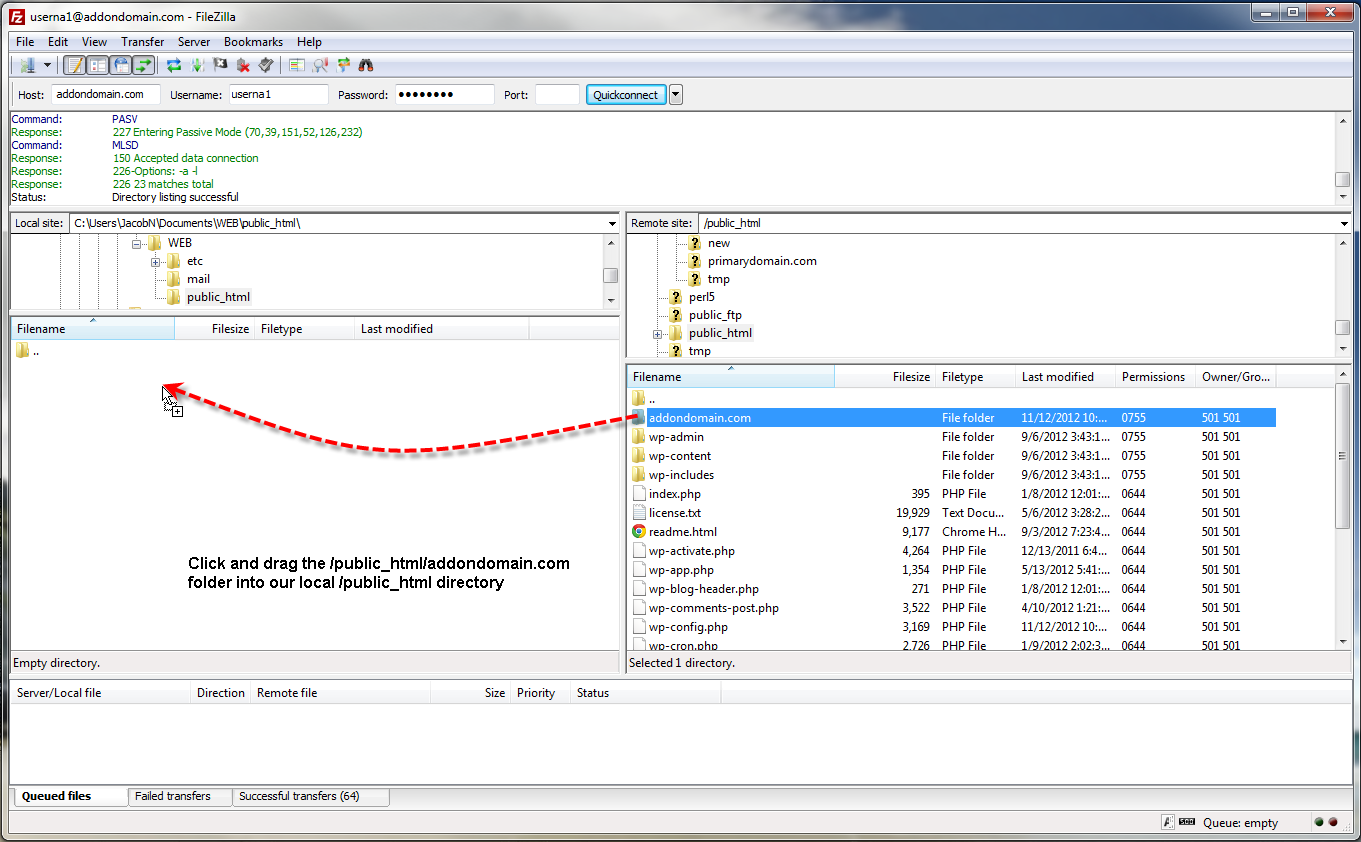 filezilla-drag-public-html-addondomain-directory