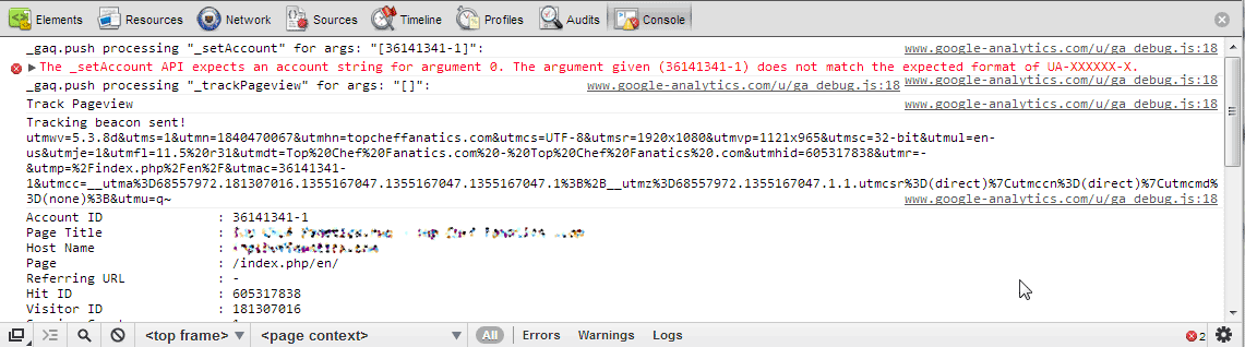 Click here to view the larger image chrome-analytics-debugger-7-error-google