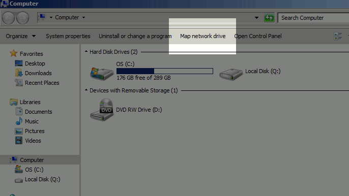click-map-network-drive