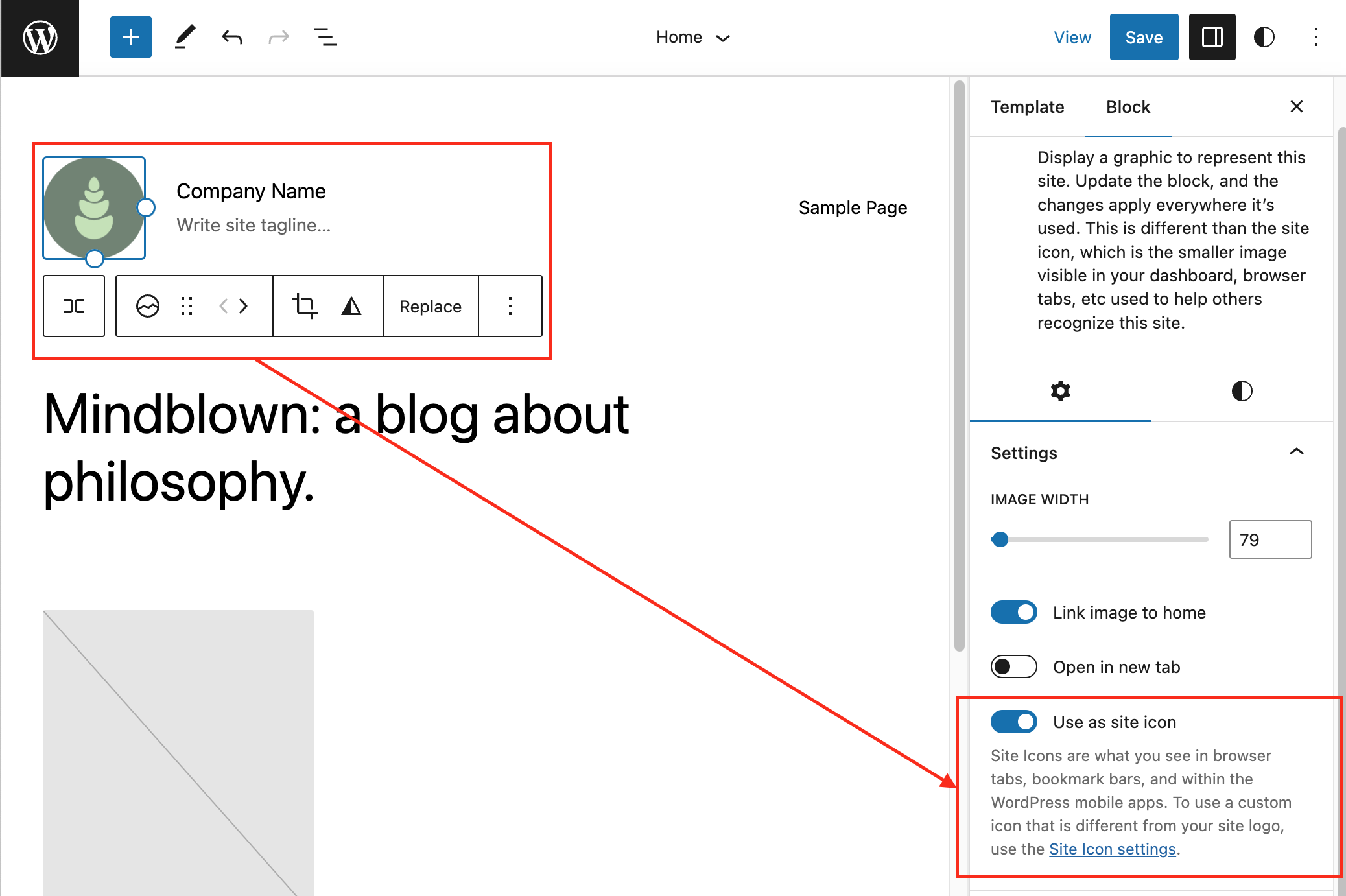 Set your site icon in WordPress