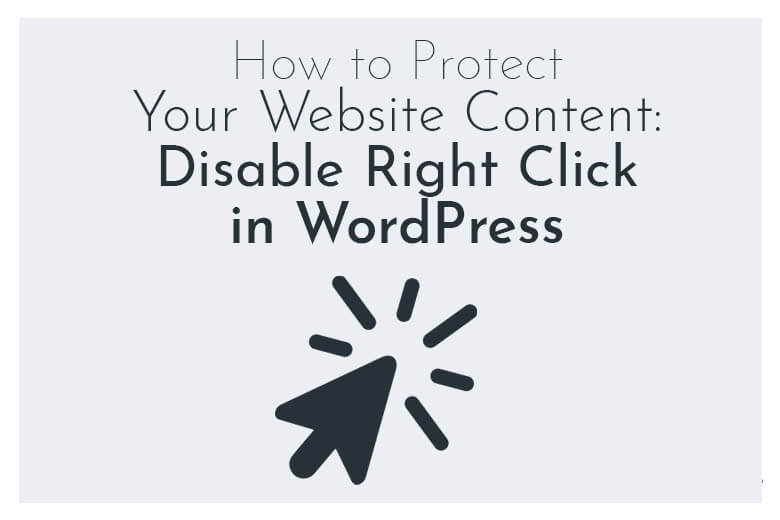 How to Protect Your Website Content: Disable Right Click in WordPress