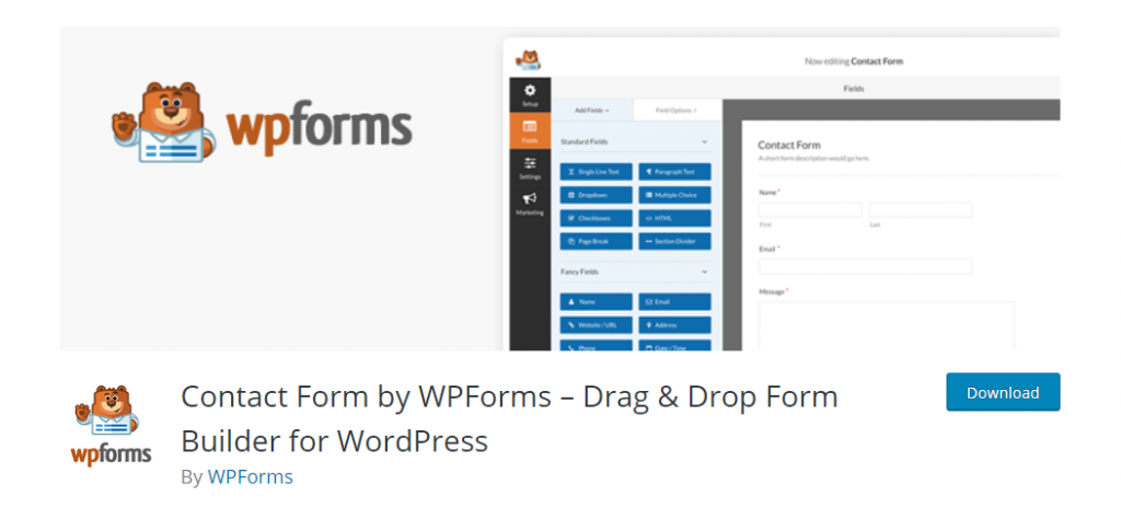 WPForms wordpress plugin for blog post submissions