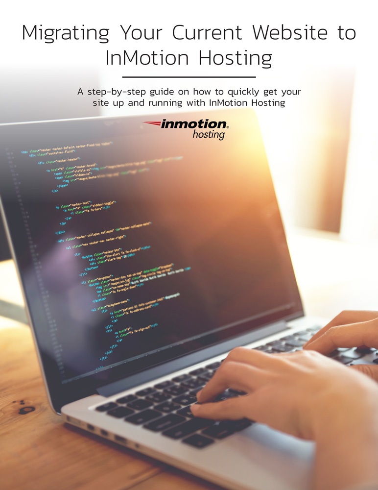Migrating Your Current Website to InMotion Hosting ebook cover