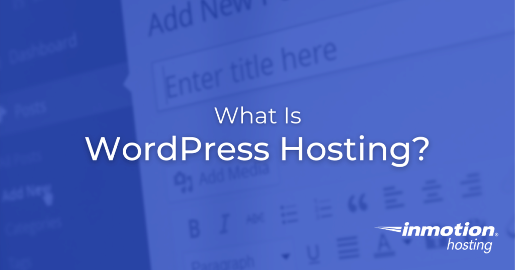 What is WordPress Hosting title image