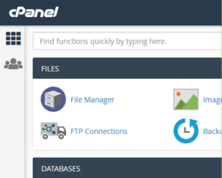 View of cPanel Before White label Branding