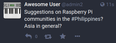 Mastodon inquiry about Raspberry Pi