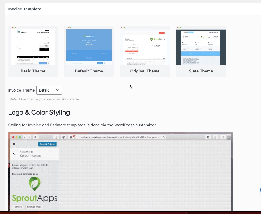 Custom invoicing options in Sprout Invoices