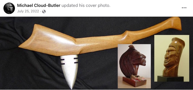 Michael Cloud-Butler wood work and Facebook post
