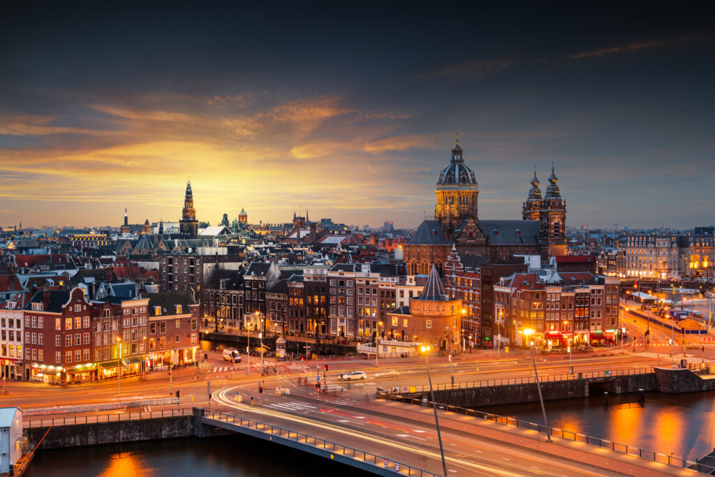 Amsterdam Skyline Stock Photo