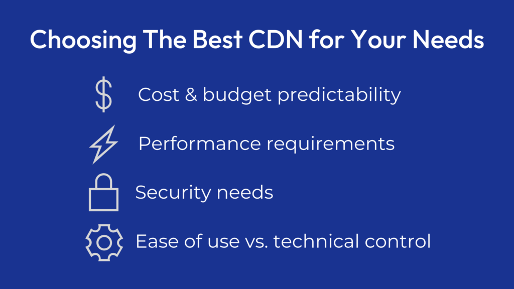 Choosing The Best CDN for Your Needs
