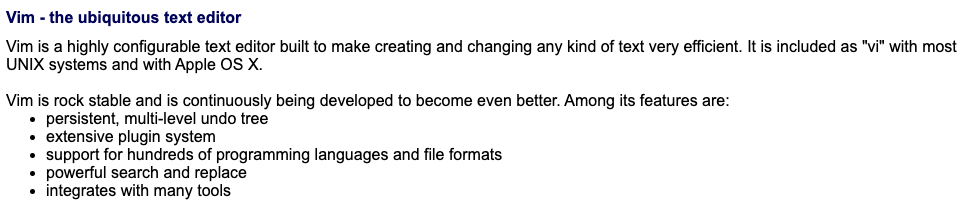 Vim Text Editor