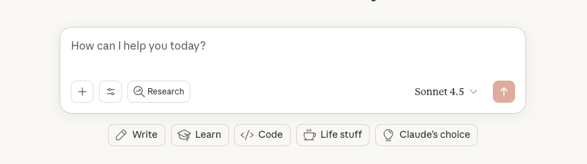 Claude Homepage Screenshot