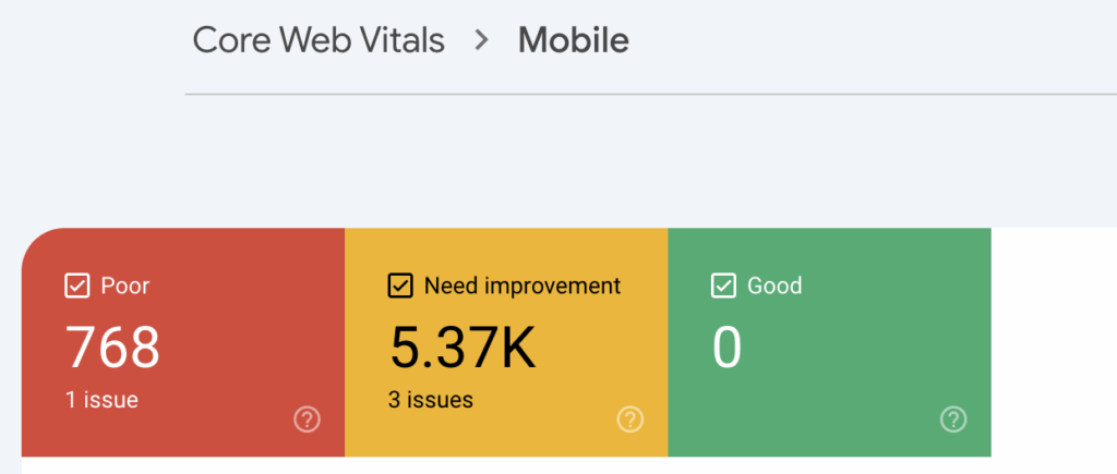 Core Web Vitals Example