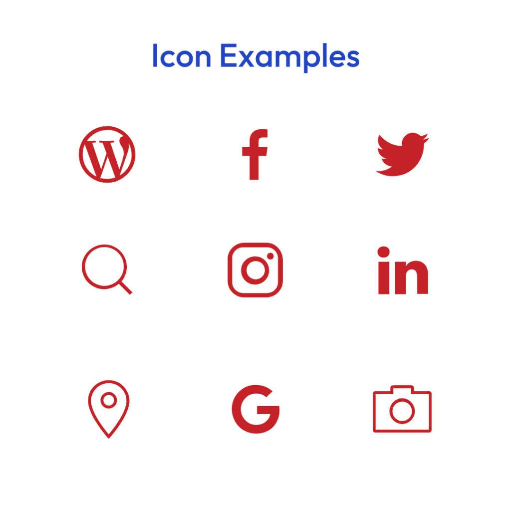 Web Icon Examples