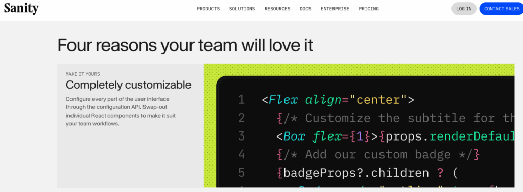 Sanity.io Screenshot