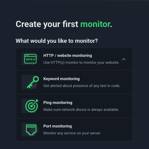 Uptime Robot Setup Example
