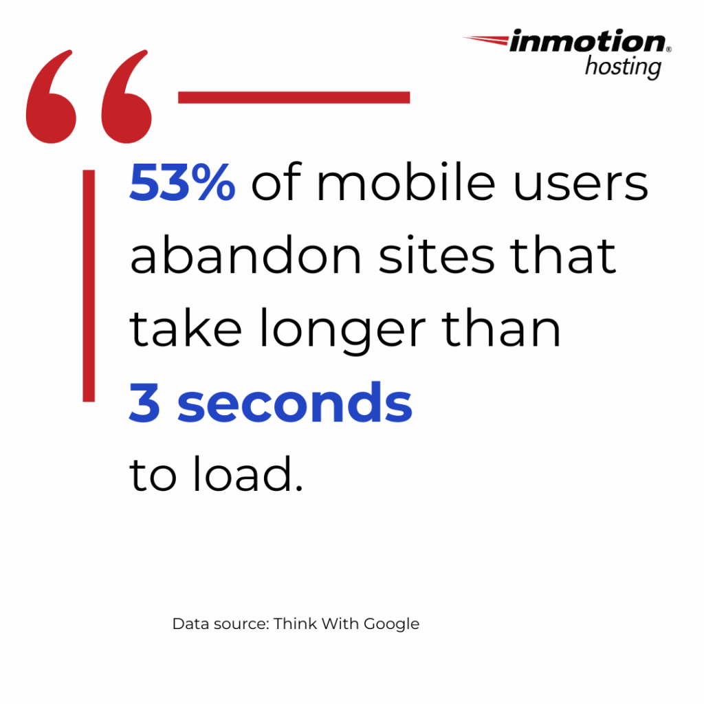 Mobile Speed Data: Server Loading and Abandonment