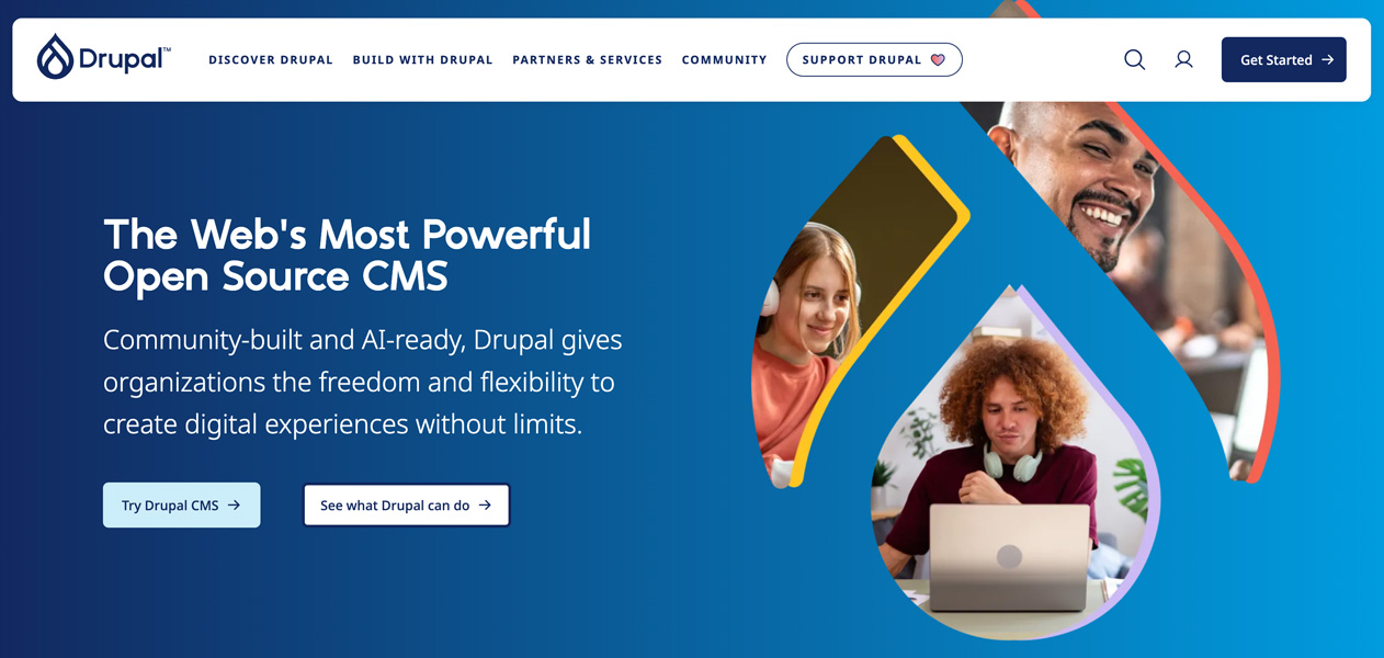 Drupal homepage